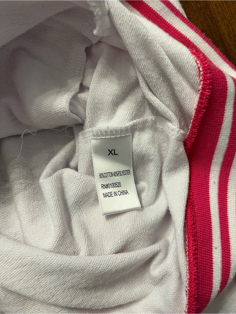 Barbie White Varsity Jacket with Pink Trim and Black Lettering - Picture 12 of 12